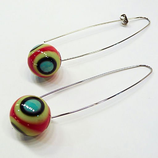 Design ball earrings