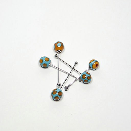 Design ball piercing earrings