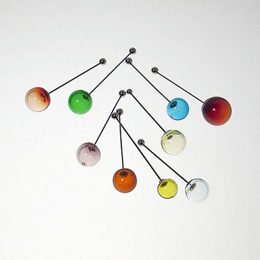Simple ball piercing earrings