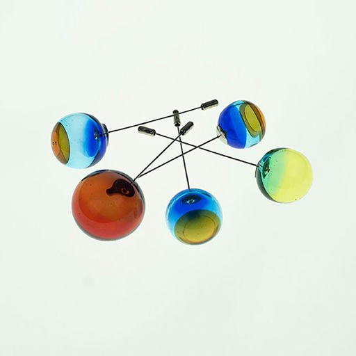 n color brooch